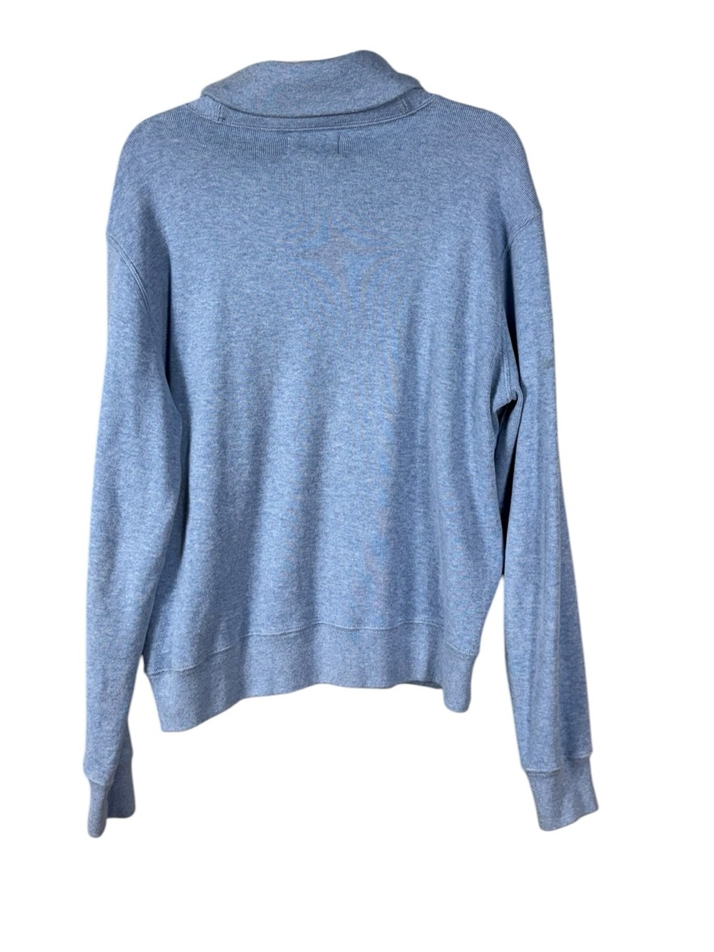 Vintage Polo Ralph Lauren Shawl Collar Pullover Shirt Medium Preppy Powder Blue - Picture 3 of 7